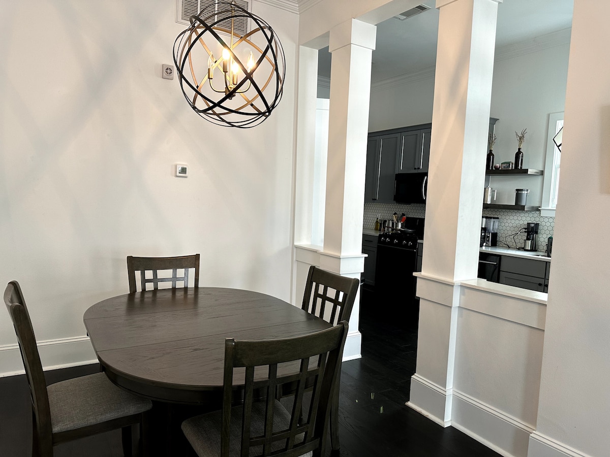 Kitchen and dining area